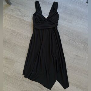 La Belle Vintage Black Asymmetrical Dress